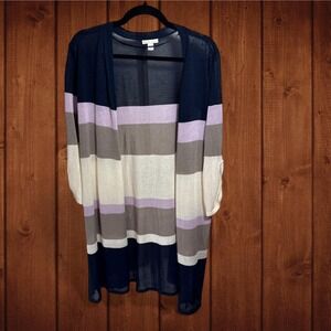 Women's 18/20W lightweight open-front cardigan